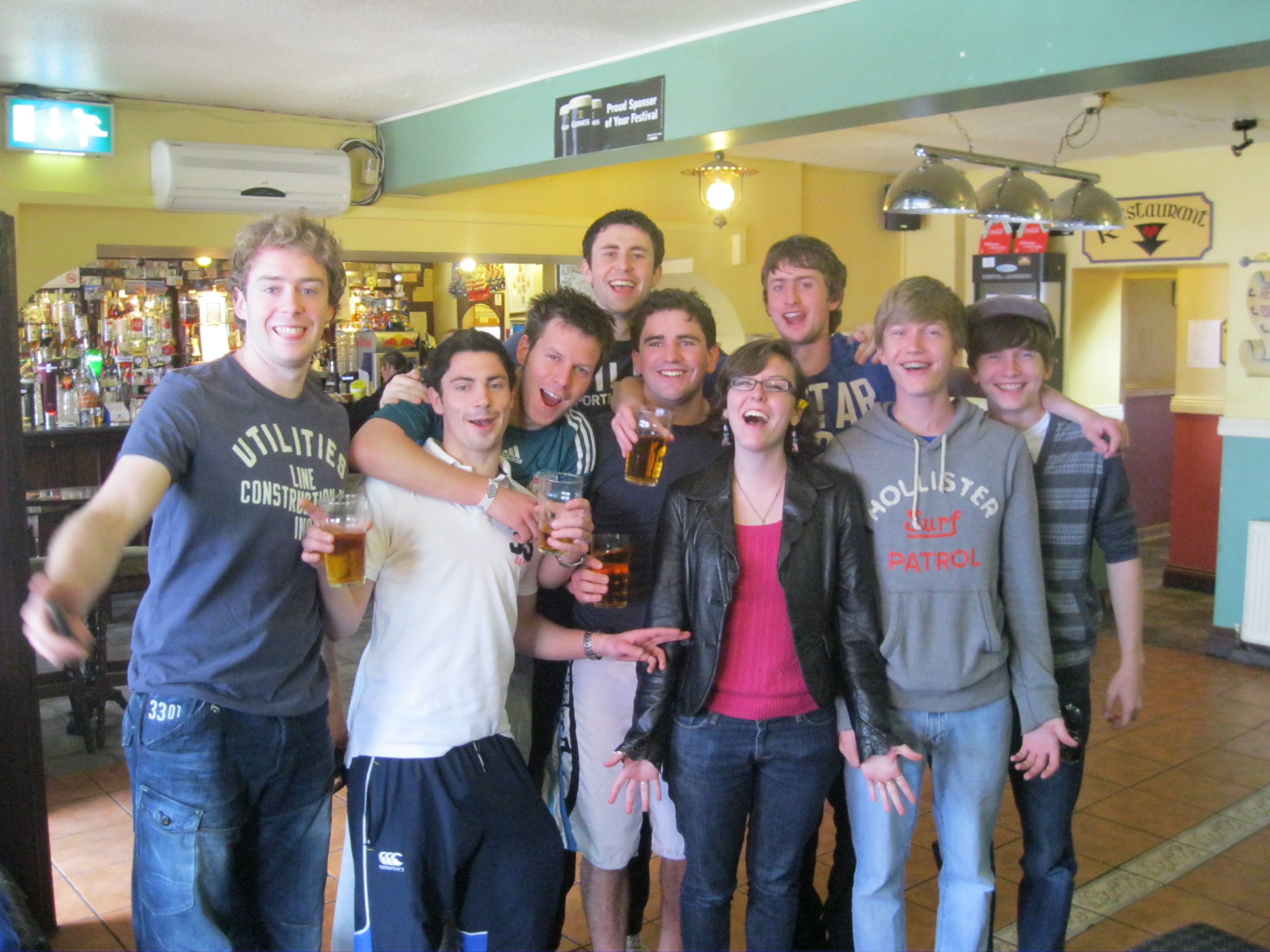 Our new friends from the pub in Milton Malbay, on the Western coast of Ireland